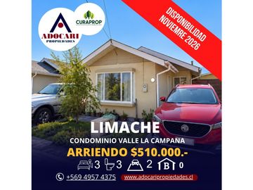 LIMACHE / COND. VALLE LA CAMPANA / 3D 3B 2E SIN BODEGA