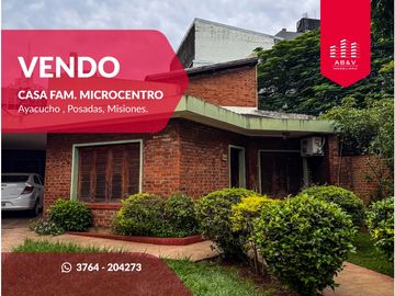 VENDO CASA FAMILIAR MICROCENTRO