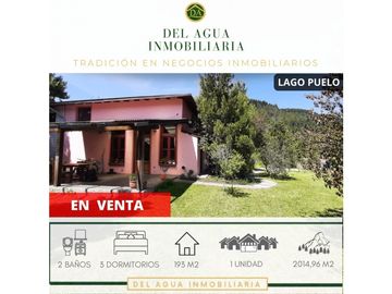 AMPLIA CASA EN PARAJE ENTRE RIOS, LAGO PUELO CA-280