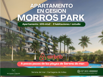 Venta CESION apartamento DOS habitaciones + Estudio...