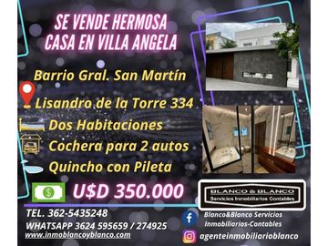 SE VENDE CASA EN VILLA ANGELA
