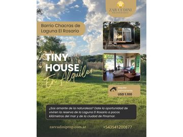 CASA TINY HOUSE EN ALQUILER  Y VENTA EN PINAMAR