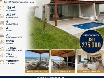 CASA DE PLAYA EN VENTA  - ASIA