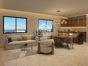Departamento en venta Puerto Morelos 1 recámaras cerca...