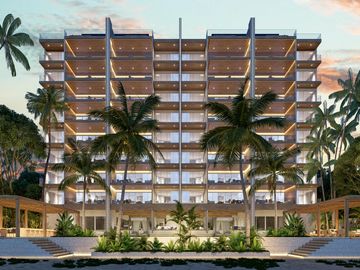 Departamento en venta frente al mar en Chicxulub Puerto