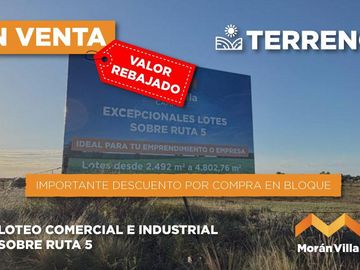 Terrenos comerciales e industriales sobre Ruta 5  - Anguil