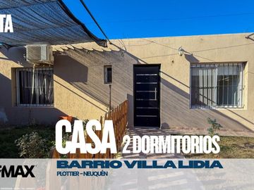 VENTA CASA 2 DORM + GALPÓN - VILLA LIDIA PLOTTIER.
