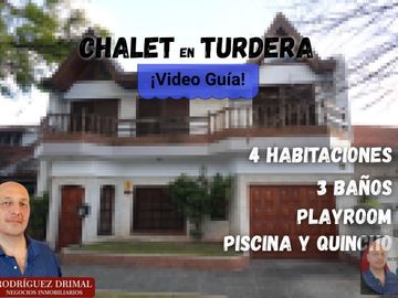 Chalet con garage, 4 habitaciones y pileta en Turdera!