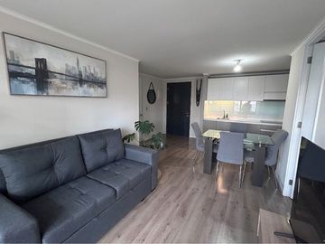 Exclusivo depto Stgo con terraza 2d-2b-1e-1b