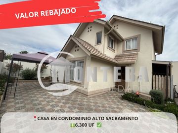 VENTA CASA 3H 3B ALTO SACRAMENTO BUIN