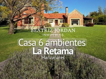 CASA 6 AMBIENTES EN VENTA, BARRIO LA RETAMA, MANZANARES