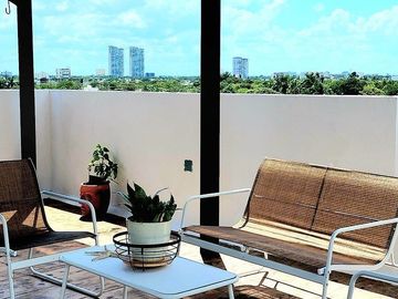 Renta Departamento Penthouse 2 Recamaras Cholul