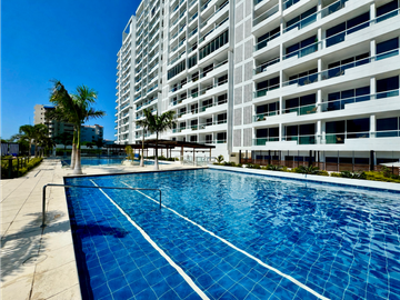Porto Horizonte | Apartasuite amoblada con vista lateral...
