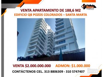 VENTA APARTAMENTO DE 188 M2 EDIFICIO QB POZOS COLORADOS