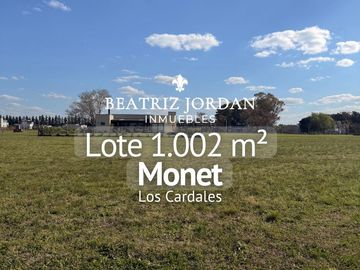 TERRENO EN VENTA, BARRIO MONET, LOS CARDALES