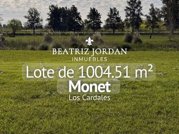 LOTE EN VENTA, BARRIO MONET, LOS CARDALES