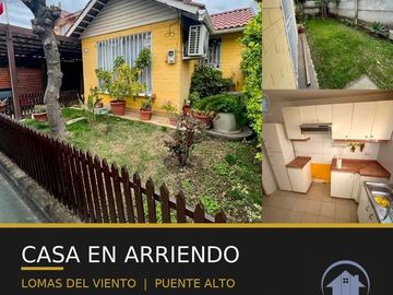 Arriendo Casa 3D 1B + Patio y Estac. Puente Alto