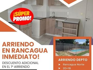 Depto 2dorm 1baño SIN ESTACIONAMIENTO Rancagua Norte