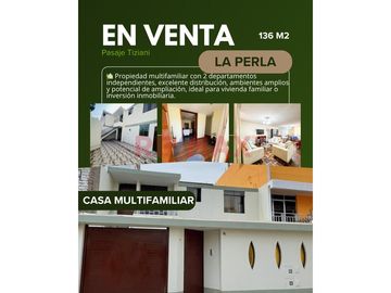 🏡 Casa Multifamiliar En Venta En La Perla – 2 Pisos...