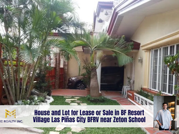 House and Lot for Lease or Sale in BF Resort Village Las...