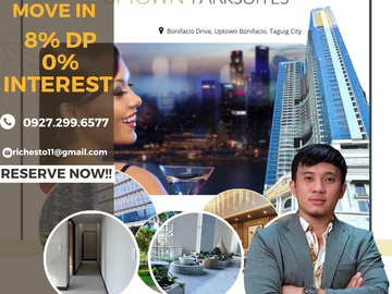 2BR RENT TO OWN 75SQM CONDO IN UPTOWN PARKSUITES TAGUIG...