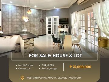For Sale: House and Lot located at Western Bicutan...