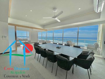 Departamento de playa en renta vacacional con terraza y...