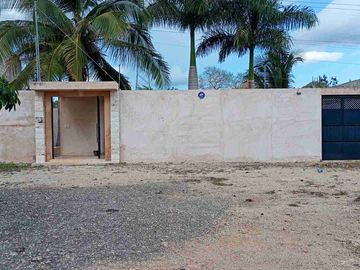 Departamento con terreno y alberca en Margaritas Cholul