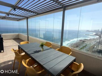 Arriendo Penthouse Dúplex Amoblado, Vista al Mar