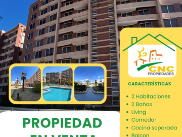 En venta Condominio borde rio, Departamento 2 Dormitorios.