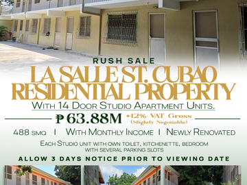 RUSH SALE 14 Door Studio Apartment Residential Property...