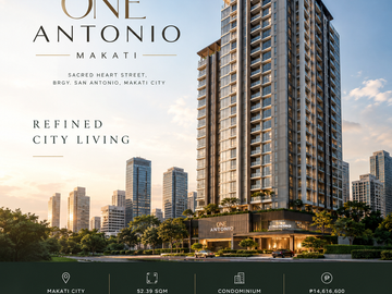 One Antonio Makati Condo for Sale | 52.39 SQM @ ₱14,616,600