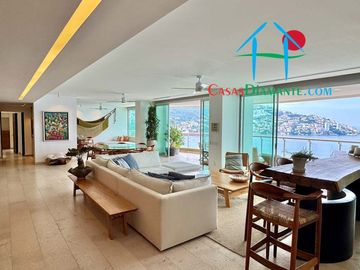 Departamento de playa en Acapulco Dorado con terraza y...
