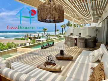 Departamento con vista al mar, jacuzzi y alberca privados