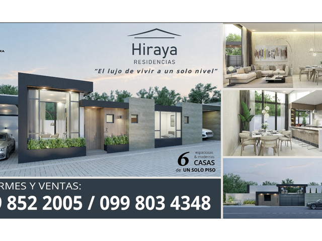 Casas de una sola planta en Venta | Hiraya Residencias Sector Tumbaco
